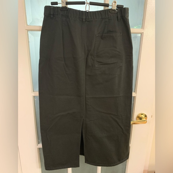 Muji Gray Midi Skirt 100% cotton - Picture 2 of 8